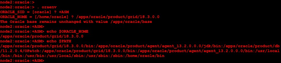 ক্লাস্টার এবং ডাটাবেস বাইনারিগুলির জন্য Oracle v18c গ্রিড অবকাঠামো পুনরায় লিঙ্ক করা 