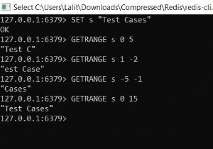 Redis GETRANGE - কিভাবে redis এ একটি স্ট্রিং মানের একটি সাবস্ট্রিং পেতে হয় 