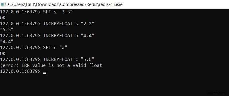 Redis INCRBYFLOAT - কিভাবে redis এ একটি ফ্লোটিং পয়েন্ট মান বৃদ্ধি করা যায় 