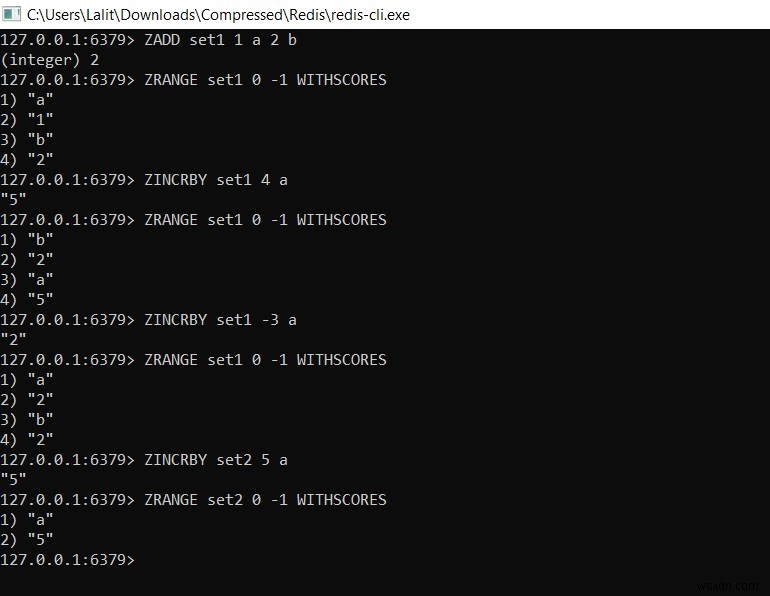 Redis ZINCRBY - কিভাবে redis-এ সাজানো সেট মানের উপাদানের স্কোর বৃদ্ধি করা যায় 