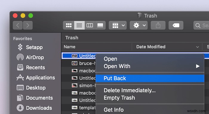 ম্যাক ট্র্যাশ থেকে মুছে ফেলা ফাইলগুলি কীভাবে পুনরুদ্ধার করবেন?