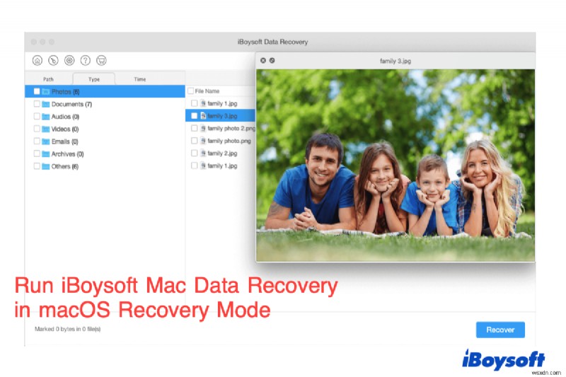 কিভাবে macOS রিকভারি মোডে iBoysoft ডেটা রিকভারি চালাবেন?