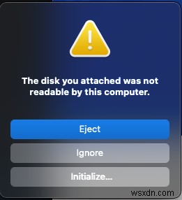 আপনার সংযুক্ত ডিস্কটি ম্যাকের এই কম্পিউটার দ্বারা পাঠযোগ্য ছিল না তা ঠিক করুন