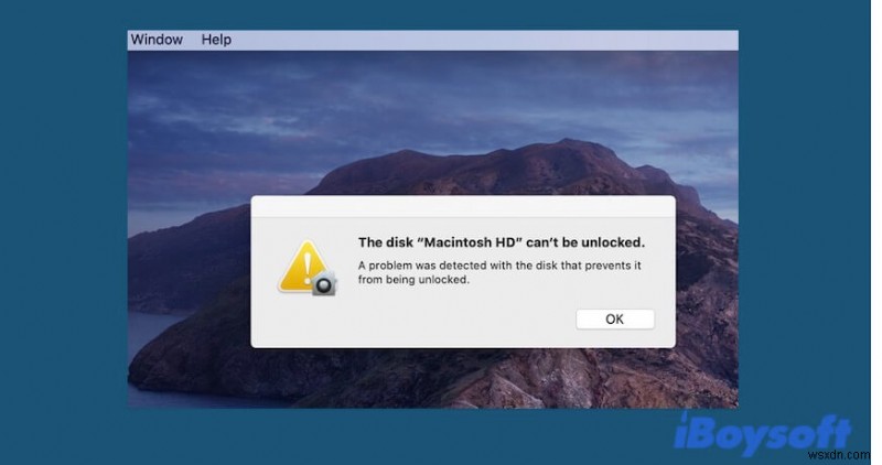 ডিস্ক ম্যাকিনটোশ এইচডি আনলক করা যাবে না তা কীভাবে ঠিক করবেন?