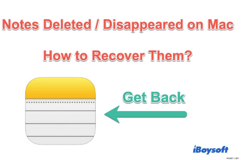 কিভাবে ম্যাক-এ মুছে ফেলা/অদৃশ্য হয়ে যাওয়া নোট পুনরুদ্ধার করবেন? (যাচাইকৃত সমাধান)
