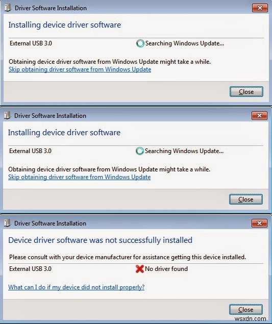 USB 3.0 ডিভাইস ড্রাইভার ইনস্টল করা হচ্ছে না- [সমাধান] 