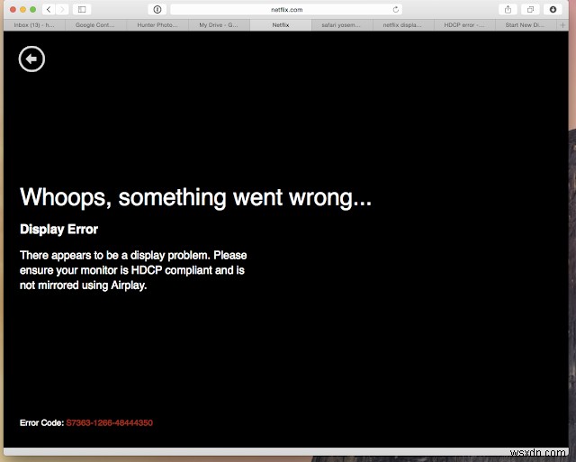 Mac-এ Safari-এ Netflix ভিডিও দেখার সময় HDCP ডিসপ্লে বাগ সংশোধন করা হয়েছে 