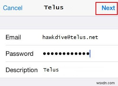 iPhone, iPad বা Mac এ telus.net বা telusplanet.net ইমেল অ্যাকাউন্ট থেকে ইমেল পাঠাতে অক্ষম