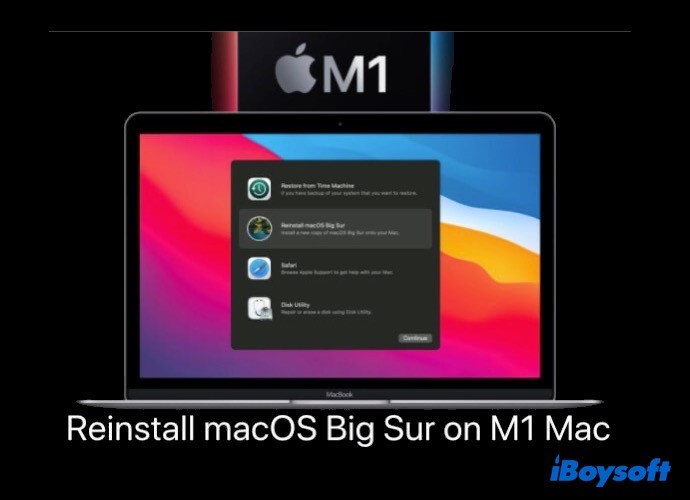 কিভাবে একটি M1 ম্যাকে macOS Big Sur পুনরায় ইনস্টল করবেন