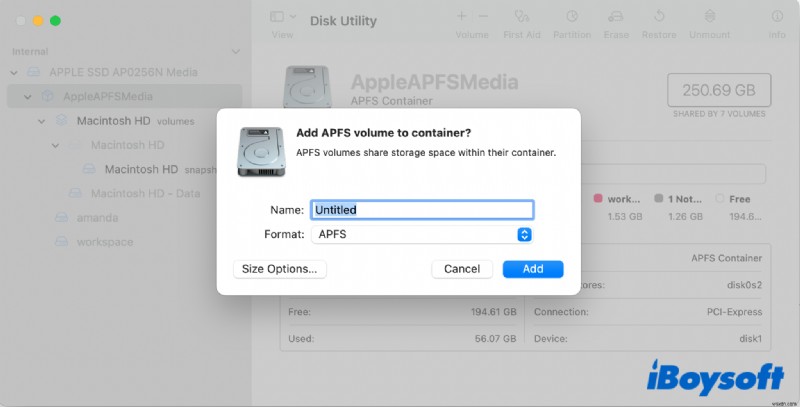 [টিউটোরিয়াল]কিভাবে ম্যাকের কন্টেইনারে APFS ভলিউম যোগ করবেন