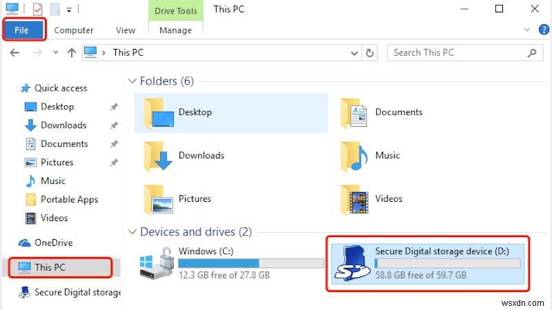Windows 10 এ কিভাবে (মাইক্রো) SD কার্ড ফরম্যাট করবেন (ধাপে নির্দেশিকা)