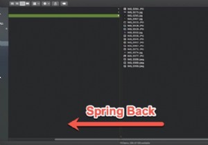 কিভাবে ফাইন্ডার ঠিক করবেন যা অনুভূমিক স্ক্রোলিং পিছনে স্প্রিং করে?