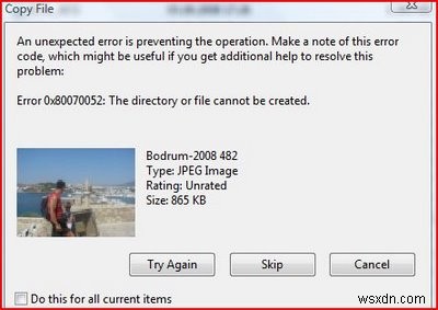 Windows Vista-এ 0x80070052 ত্রুটি কিভাবে নিরাময় করা যায়