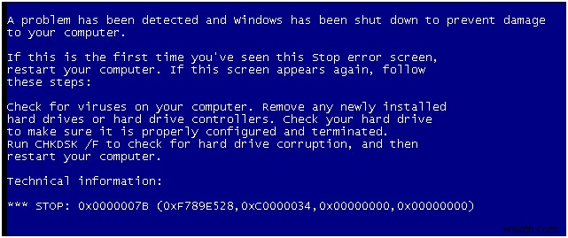 Windows XP-এ  Stop 0x0000007B  ত্রুটি কিভাবে ঠিক করবেন