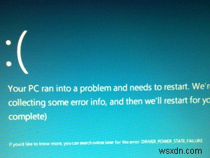 কিভাবে Windows 8 BSOD ঠিক করবেন:DRIVER_POWER_STATE_FAILURE 