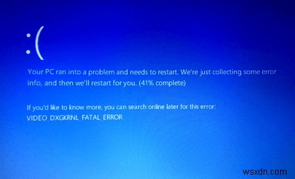 Windows 10 এ ভিডিও DXGKRNL মারাত্মক ত্রুটি কীভাবে মেরামত করবেন