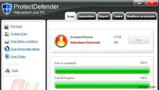 ProtectDefender অপসারণের নির্দেশাবলী – Protect Defender সরান