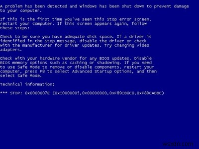 কিভাবে 0x0000007e ব্লু স্ক্রীন ত্রুটি থামাতে হয়