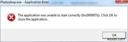 0xc000007B ত্রুটি – অ্যাপ্লিকেশনটি সঠিকভাবে শুরু করতে ব্যর্থ হয়েছে 
