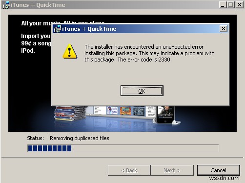 iTunes 2330 এরর ফিক্স