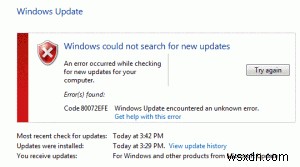 80072EFE ত্রুটি সংশোধন – উইন্ডোজ আপডেট ত্রুটি মেরামত