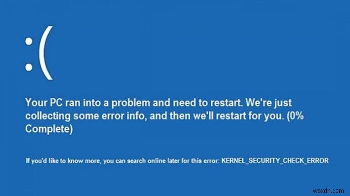 Windows 10 এ কার্নেল সিকিউরিটি চেক ব্যর্থতার ত্রুটি কিভাবে ঠিক করবেন