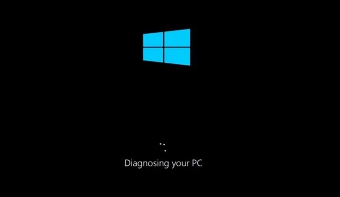 Windows 10 আপনার PC নির্ণয় করতে আটকে গেছে