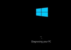 Windows 10 আপনার PC নির্ণয় করতে আটকে গেছে