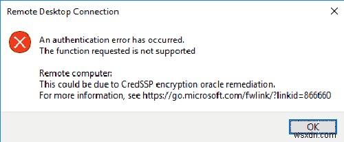 ক্রেডএসএসপির কারণে RDP প্রমাণীকরণ ত্রুটি কীভাবে ঠিক করবেন