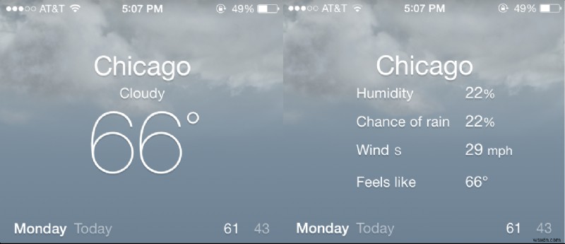 দ্রুত পরামর্শ:iOS 7 এ অতিরিক্ত আবহাওয়ার তথ্য অ্যাক্সেস করা