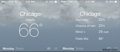 দ্রুত পরামর্শ:iOS 7 এ অতিরিক্ত আবহাওয়ার তথ্য অ্যাক্সেস করা