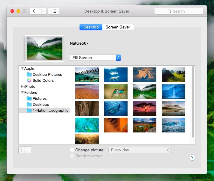 31 দিনের OS X টিপস:ডেস্কটপ ব্যাকগ্রাউন্ড হিসাবে স্ক্রীন সেভার ছবিগুলি ব্যবহার করুন