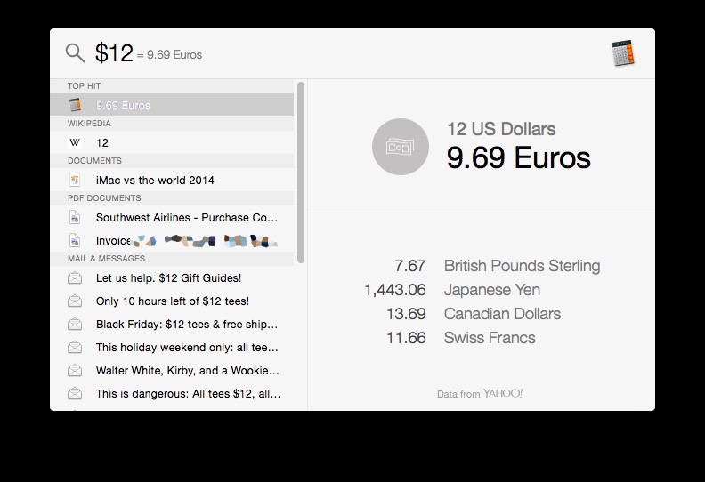 31 দিনের OS X টিপস:স্পটলাইট ব্যবহার করে মিটারকে ফুটে রূপান্তর করুন