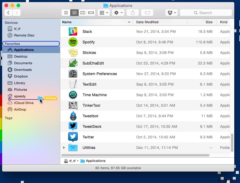 31 দিনের OS X টিপস:ফাইন্ডার সাইডবারের নিয়ন্ত্রণ নিন 