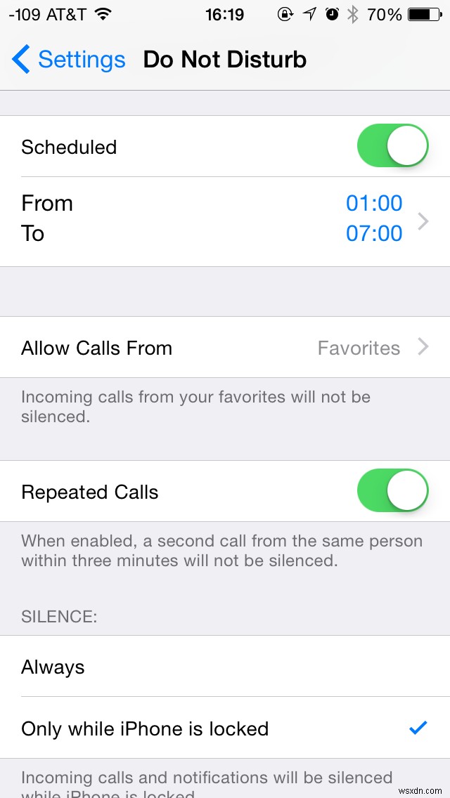 30 দিনের iOS টিপস:বিরক্ত করবেন না সময়সূচী করুন এবং কিছুটা শান্তি পান