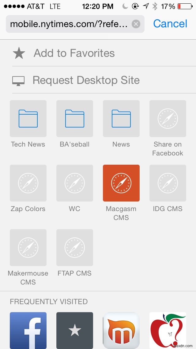 30 দিনের iOS টিপস:সাফারিতে একটি ওয়েবসাইটের ডেস্কটপ সংস্করণ দেখার অনুরোধ