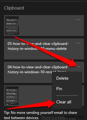 কিভাবে উইন্ডোজ 10 এ ক্লিপবোর্ড ইতিহাস দেখতে এবং সাফ করবেন