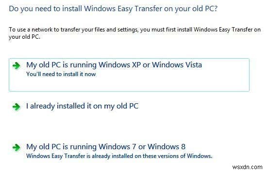 Windows Easy Transfer ব্যবহার করে Windows XP, Vista, 7 বা 8 থেকে Windows 10-এ ফাইল স্থানান্তর করুন 
