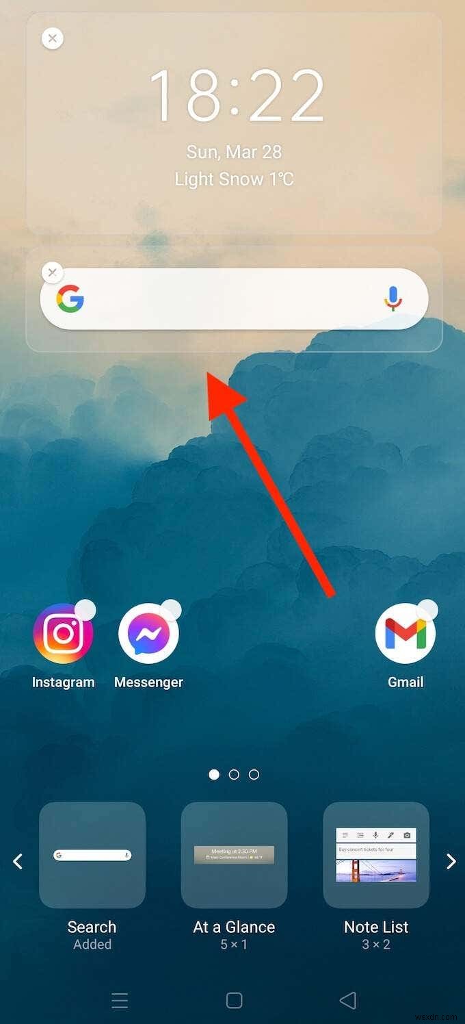 Google সার্চ বার উইজেট অনুপস্থিত? Android