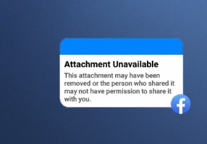 ফেসবুক সংযুক্তি অনুপলব্ধ ত্রুটি ঠিক করুন