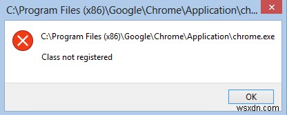 উইন্ডোজ 10 এ ক্লাস রেজিস্টার করা হয়নি এমন ত্রুটি ঠিক করুন 