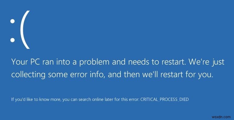 Windows 10-এ CRITICAL_PROCESS_DIED ঠিক করুন 