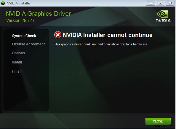 [সমাধান] NVIDIA ইনস্টলার ত্রুটি চালিয়ে যেতে পারে না 