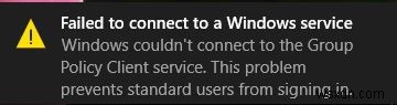 উইন্ডোজ পরিষেবার সাথে সংযোগ করতে ব্যর্থ কিভাবে ঠিক করবেন 