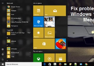 উইন্ডোজ 10 স্টার্ট মেনু সমস্যাগুলি ঠিক করুন 