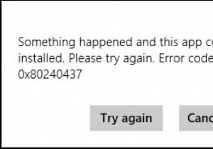 উইন্ডোজ স্টোর এরর কোড 0x80240437 ঠিক করুন 