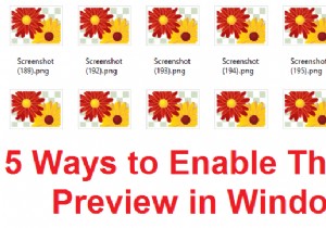 উইন্ডোজ 10 এ থাম্বনেইল পূর্বরূপ সক্ষম করার 5 উপায় 