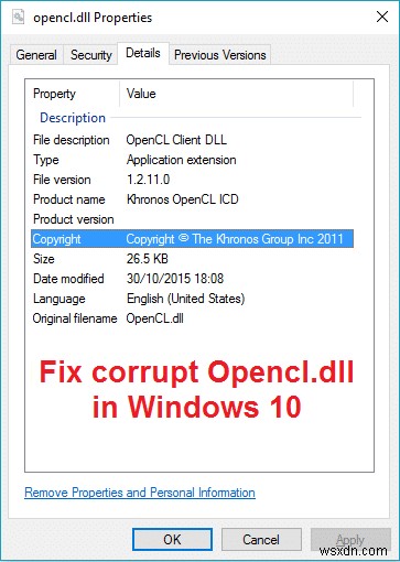 Windows 10 এ দুর্নীতিগ্রস্ত Opencl.dll ঠিক করুন 