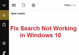 উইন্ডোজ 10 এ অনুসন্ধান কাজ করছে না তা ঠিক করুন 