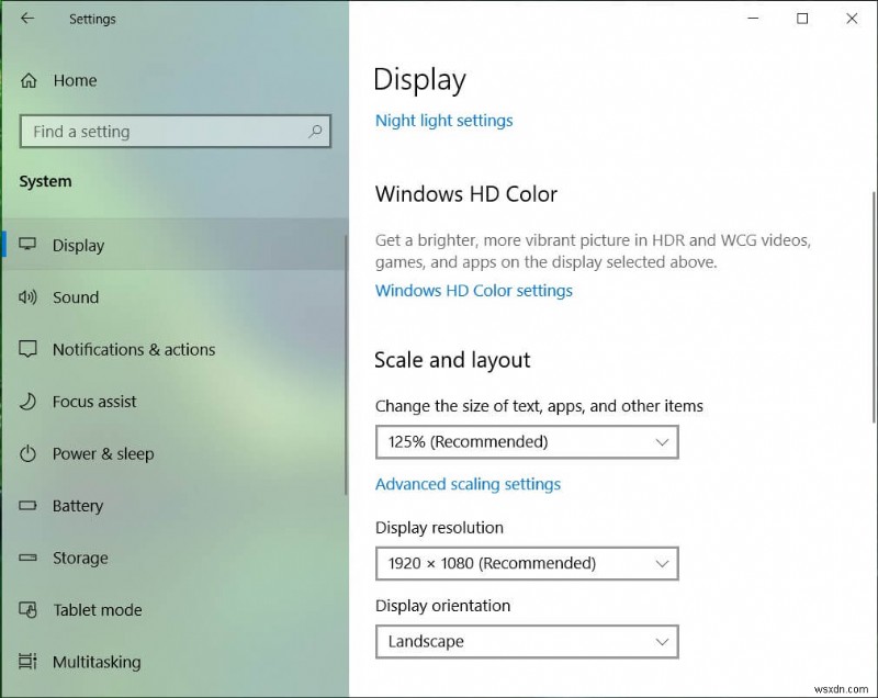 Windows 10-এ ডিসপ্লের জন্য DPI স্কেলিং লেভেল পরিবর্তন করুন 